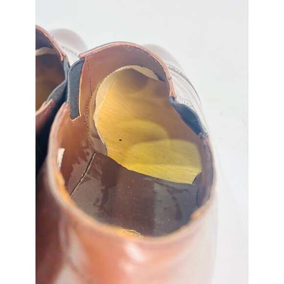 Stacy Adams Shoes Biscuit Brown Madison Loafer Leather 00017-02 Sz 13 D Cap Toe - Picture 9 of 12